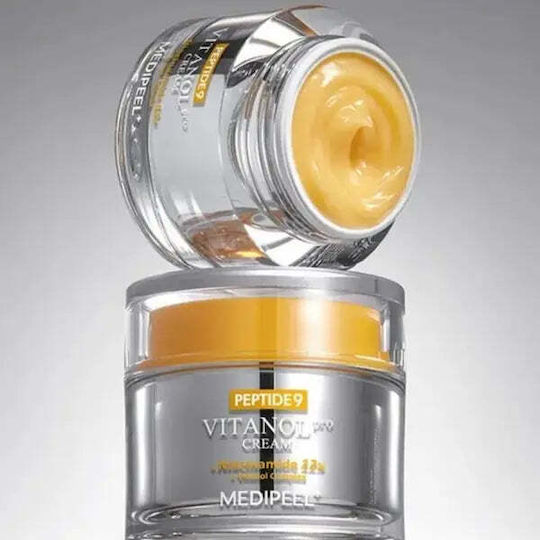 Medi Peel Peptide 9 Vitanol Pro Cremă Antirid de Față Contra Petelor Pigmentare cu Niacinamidă și Peptide 50gr