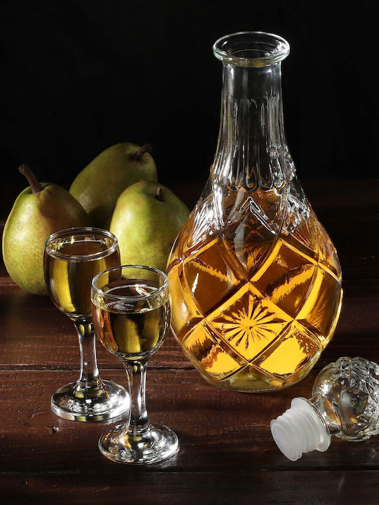 Kadax Crystal Whiskey Decanter 28cm with Stopper 800ml