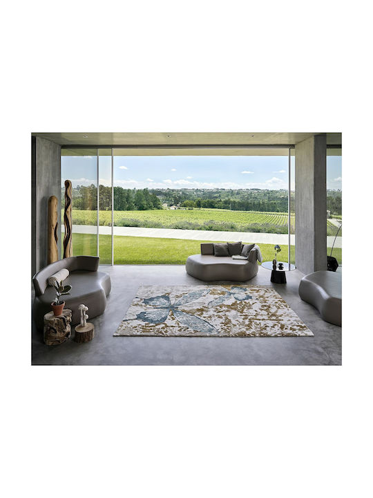 Abyss & Habidecor Teppich Rechteckig Synthetisch,Polyester/Cotton/Leather Mehrfarbig