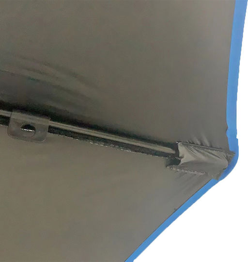 Hupa Nemesis Ομπρέλα Θαλάσσης Διαμέτρου 2.2m με UV Προστασία και Αεραγωγό Ασημί
