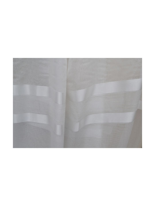 Saray Home Перде с Плик с Писалка Бяло 140x280см