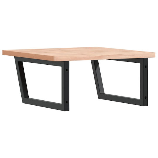 vidaXL Waschtisch ohne Waschbecken L60xB60xH2.5cm Beech