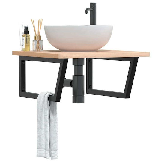 vidaXL Countertop without Sink L60xW60xH2.5cm Beech