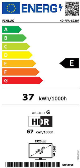 Finlux Smart Τηλεόραση 40" Full HD LED 40-FFA-6230F (2023)