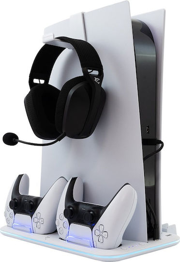 White Shark Kimura-2 Charging Station for 2 controllers PS5 White