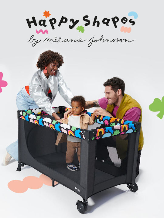 Kinderkraft Joy 2 Παρκοκρέβατο Happy Shapes 125x62cm