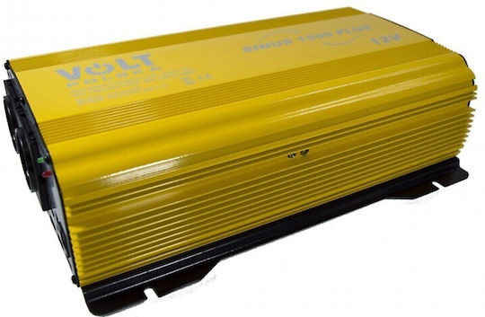 Volt Polska Inverter Αυτοκινήτου Τροποποιημένου Ημιτόνου 1000W για Μετατροπή 12V DC σε 230V AC
