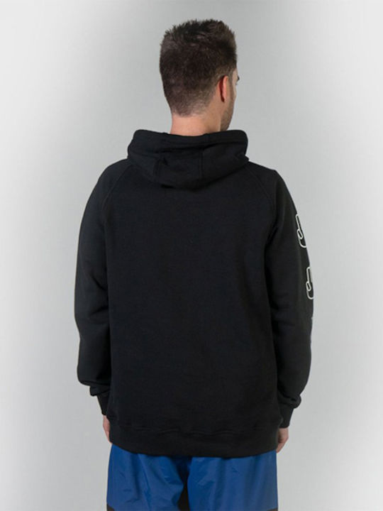 Bataleon Herren Sweatshirt mit Kapuze und Taschen Schwarz