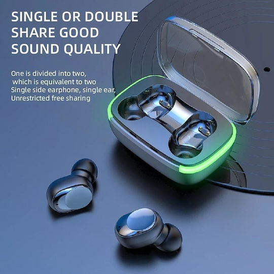Nubi Y60 In-Ear Bluetooth-Freisprecheinrichtung Kopfhörer mit Schweißresistenz und Ladeetui Schwarz