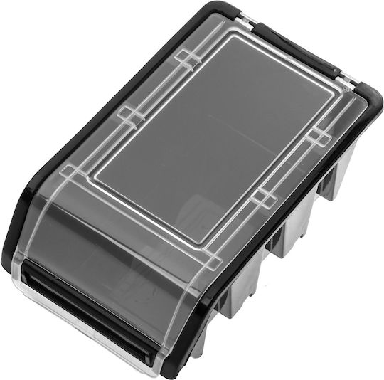 Kadax Plastic Cutie de Depozitare cu Capac Negru 49x29.8x21cm 1buc