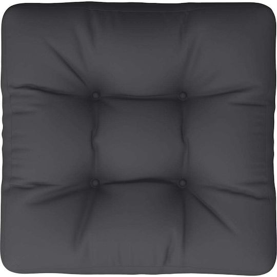 vidaXL Pernă Waterproof Pentru Bancă Perne Pentru Scaune De Grădină Neagră 50x50cm