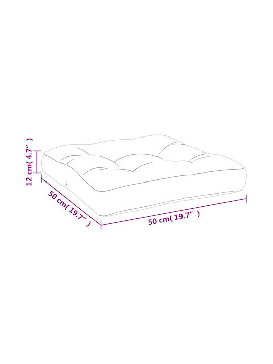 vidaXL Pernă Waterproof Pentru Bancă Perne Pentru Scaune De Grădină Maro 50x50cm