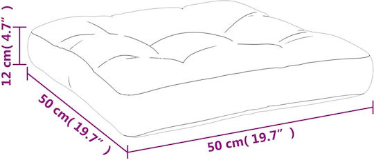 vidaXL Pernă Waterproof Pentru Bancă Perne Pentru Scaune De Grădină Neagră 50x50cm