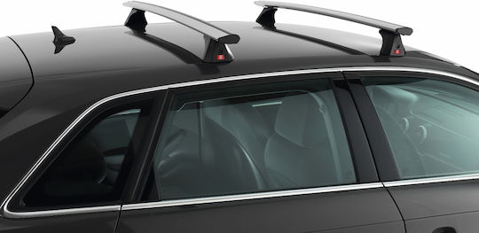 Fabbri Bare De Acoperiș Din Aluminiu 126 Cm Pentru Renault Kadjar 2015+ Set Cu Picioare Argintii