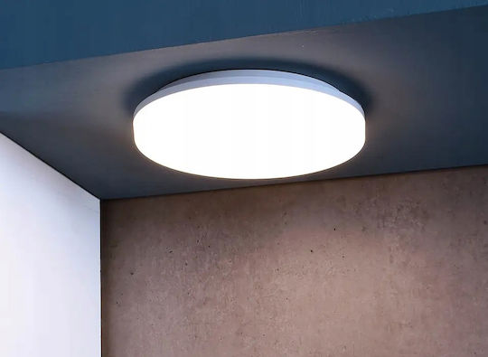 Adviti Plafonieră de Tavan Baie Albă cu LED Integrat