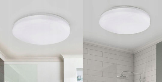 Adviti Plafonieră de Tavan Baie Albă cu LED Integrat