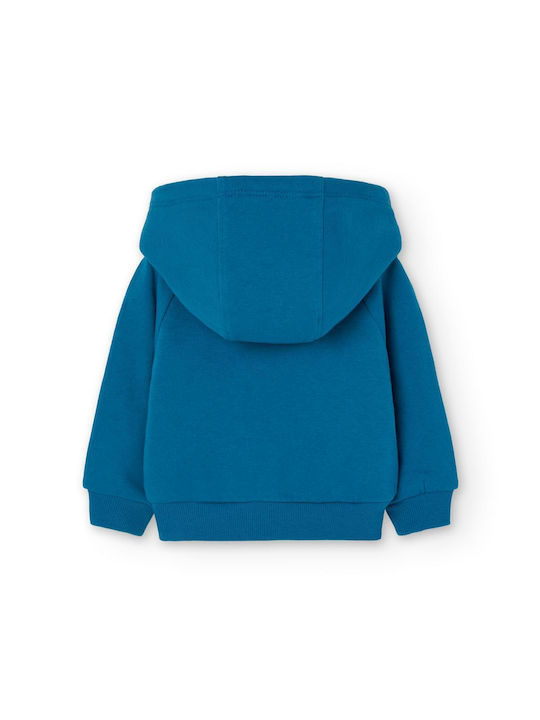 Boboli Cardigan pentru copii din material frotirat Albastru