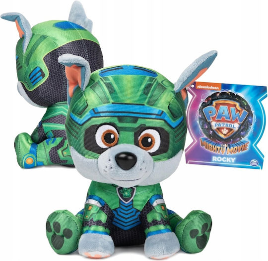 Spin Master Jucărie de pluș Paw Patrol Rocky Mighty Movie 17 cm.