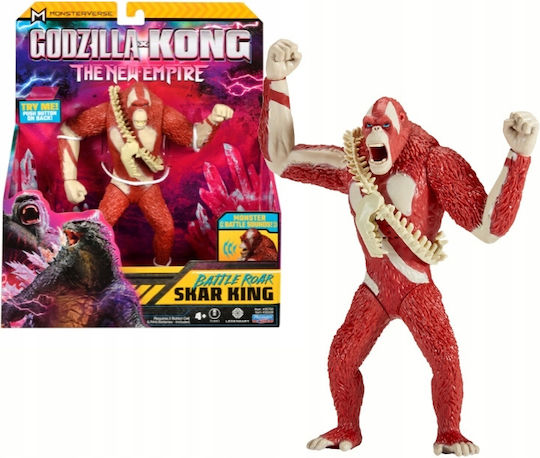 Godzilla I Kong Battle Roar Skarking Φιγούρα 17 Εκ