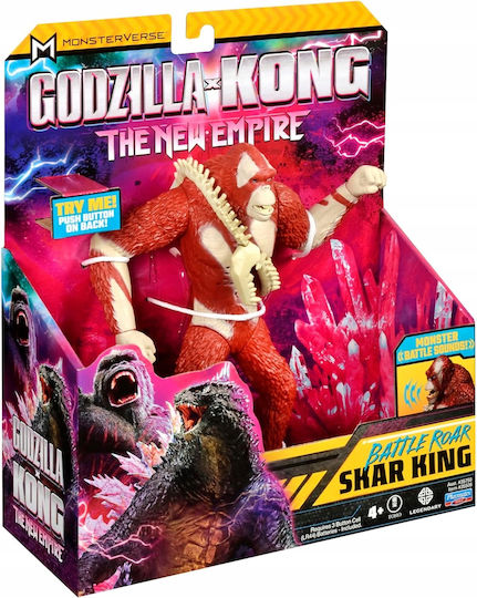 Godzilla I Kong Battle Roar Skarking Φιγούρα 17 Εκ