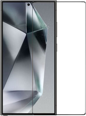 Techwave 5D Full Face Tempered Glass Μαύρο (Galaxy S24 Ultra)