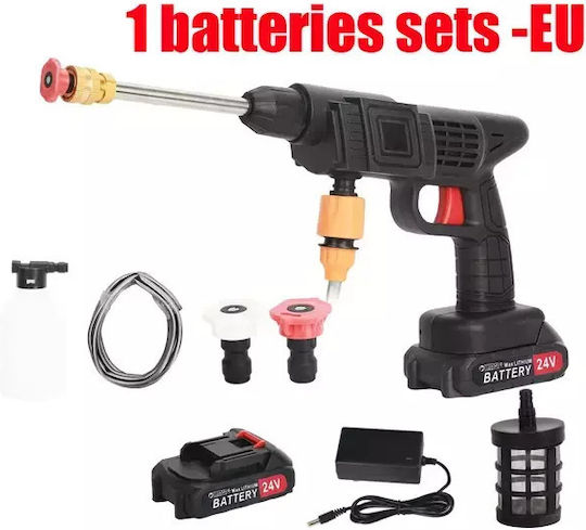 Mașină de spălat cu presiune Baterie 24V 1x5Ah cu Presiune 35bar
