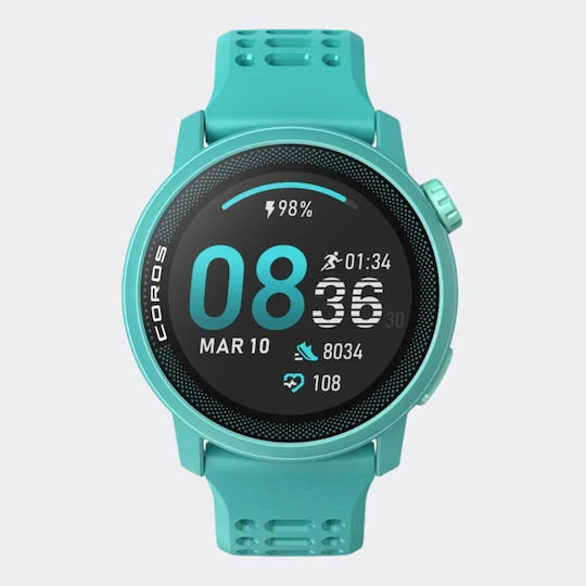 Coros Pace 3 Smartwatch με Παλμογράφο (Τιρκουάζ)