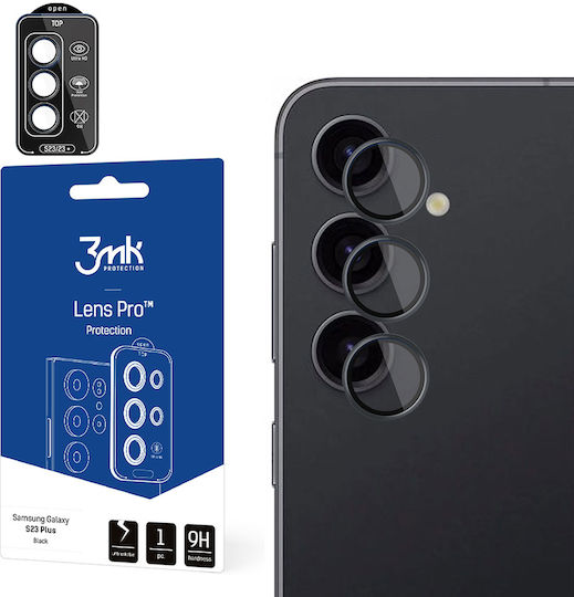 3MK Lens Protection Pro Black Закалено стъкло Черен (Galaxy S23)