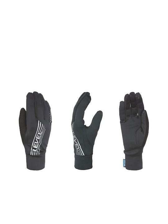 Level Unisex Fleece Gloves Black