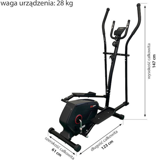 Eb Fit E580 Μαγνητικό Ελλειπτικό Μηχάνημα με Δίσκο 4kg για Χρήστη έως 100kg