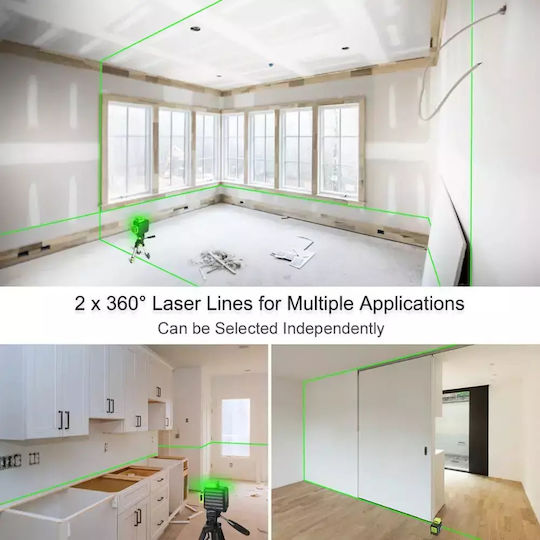 Huepar Autonivelant Liniar Nivelă Laser Fascicul Verde 3.7V