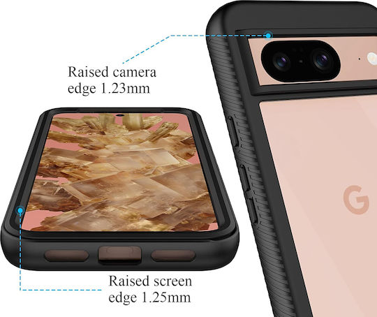 Techsuit Full Face Tempered Glass Black (Honor 8A)