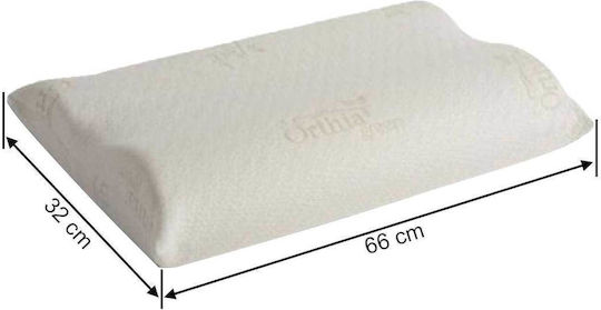 Orthia Comfort Green Bamboo Μαξιλάρι Ύπνου Memory Foam 32x66x10cm