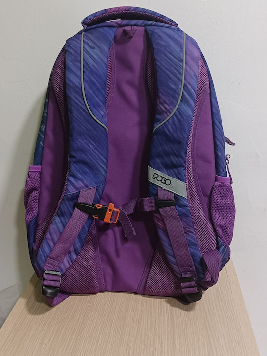 Polo Prize School Bag Backpack Junior High-High School Purple with Water Bottle Holder 30Liters 2024
