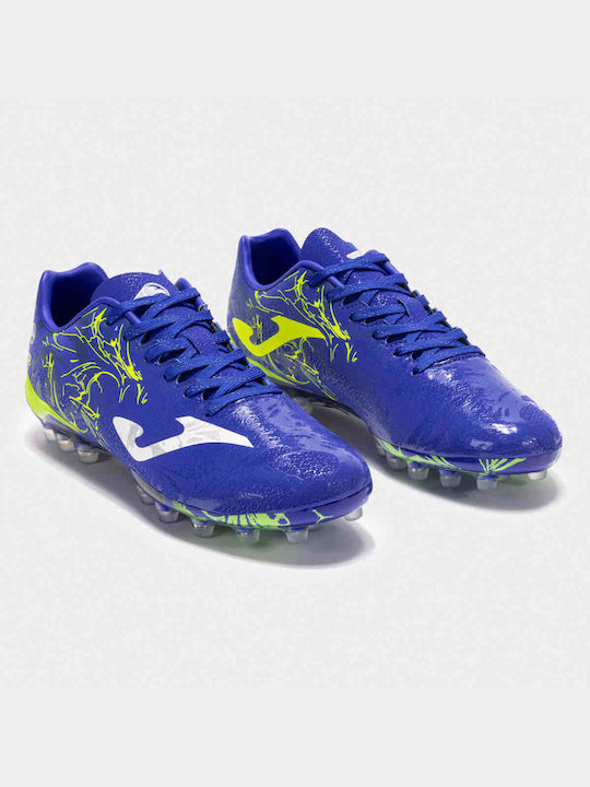 Joma Super Χαμηλά Ποδοσφαιρικά Παπούτσια με Τάπες Μπλε