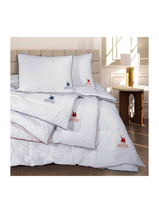 Greenwich Polo Club Duvet Queen with Microfiber Filling 220x240cm 2347 White 250Gsm