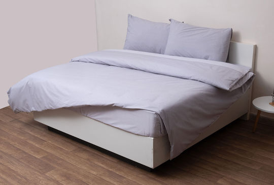 Viopros Πάπλωμα Υπέρδιπλο 220x240εκ. Γκρι
