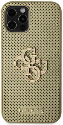 Guess 4g Glitter Metallic Back Cover Gold (iPhone 12 / 12 Pro)