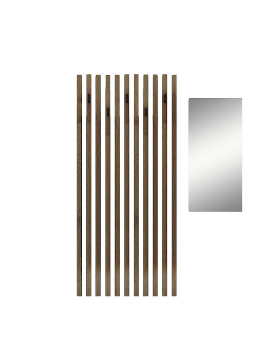 Entry Furniture White/silver 100x37x199.5cm