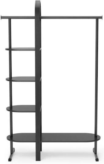 Mobilier de Intrare cu Cuier & Dulap pentru Pantofi Negru 106x39x167buc