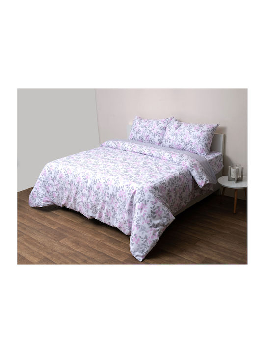 Anna Riska Duvet Set Single 160x240cm Premium 5008 Gray 2pcs
