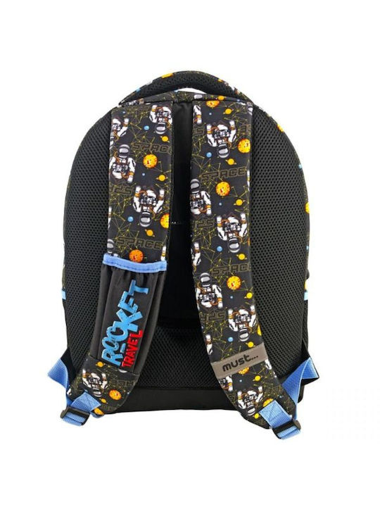 Must Rocket Travel 3 Θήκες Schulranzen Rucksack Grundschule, Grundschule in Schwarz Farbe 25Es