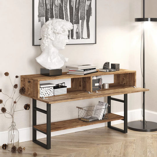 Viana Wooden Console Table Atlantic Pine/black L139xW43xH76cm Viana Wooden Console Table Atlantic Pine/black L139xW43xH76cm