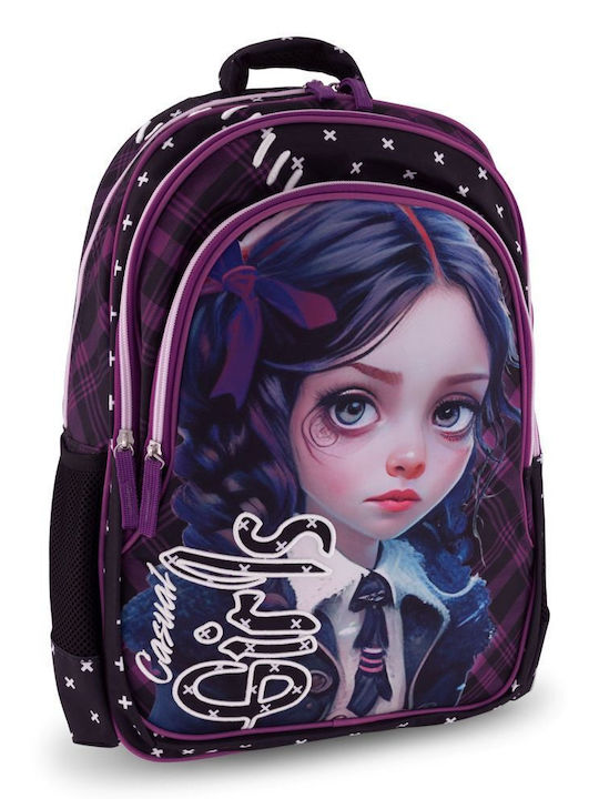 Graffiti School Bag Backpack Kindergarten Multicolored