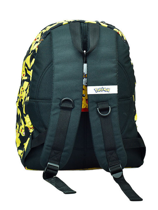 Gim Pokemon Pikachu School Backpack for Elementary with Water Bottle Holder Multicolour 25L 32 x 17 x 42cm