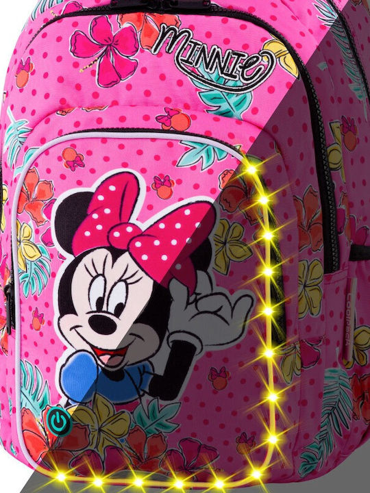 School Light Backpack Spark L Minnie Tropical Led