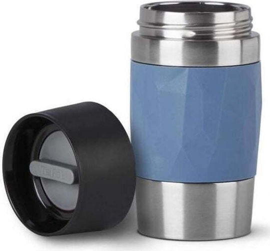 Tefal Compact Mug Pahar Termos Oțel inoxidabil 300ml Blue