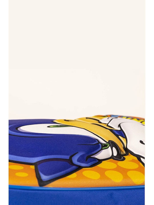 Sonic The Hedgehog Ученическа Раница За Детска Градина Синя