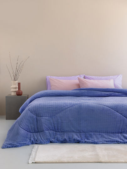 Palamaiki Κουβερτοπάπλωμα Υπέρδιπλο 220x240εκ. Zelda Purple 710 GSM