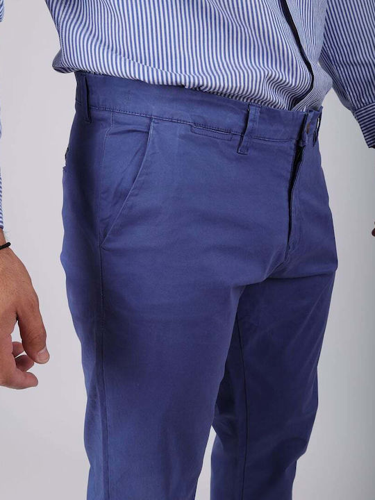 Pantaloni Elastic Albastru
